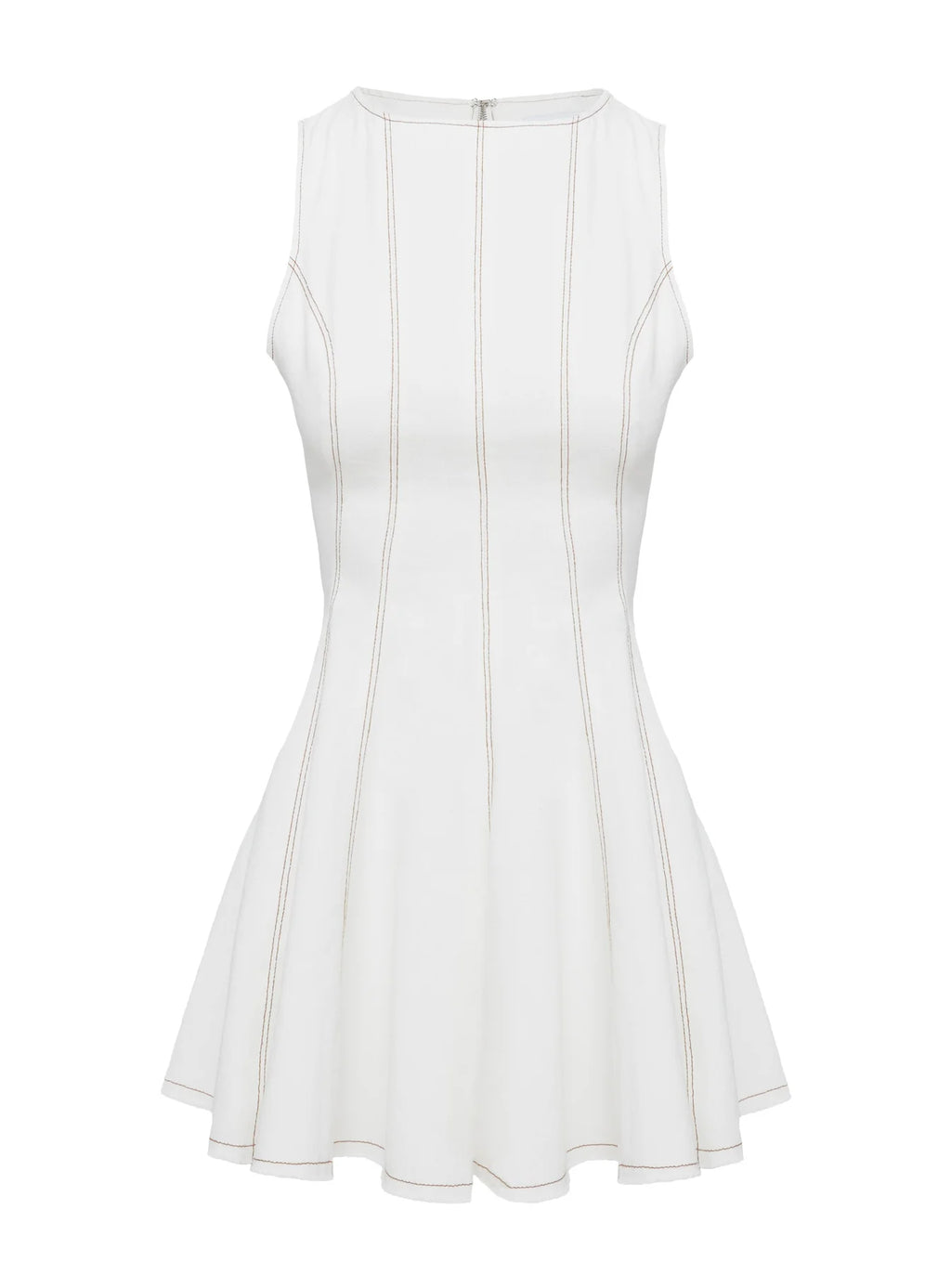 Composure Pleat Mini Dress White