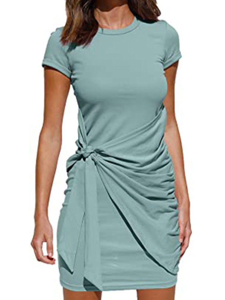 Casual Slim Pencil Short Dress