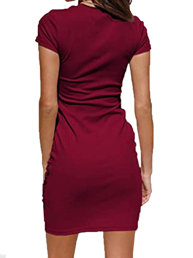 Casual Slim Pencil Short Dress